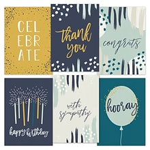 Modern Sentiments Greeting Card Assortment Pack, 24 Cards and Envelopes