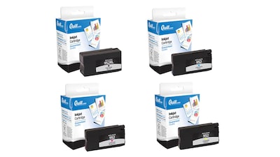 Quill Brand® Remanufactured Black HY and C/M/Y Standard Yield Ink Cartridge Replacement for HP 952XL