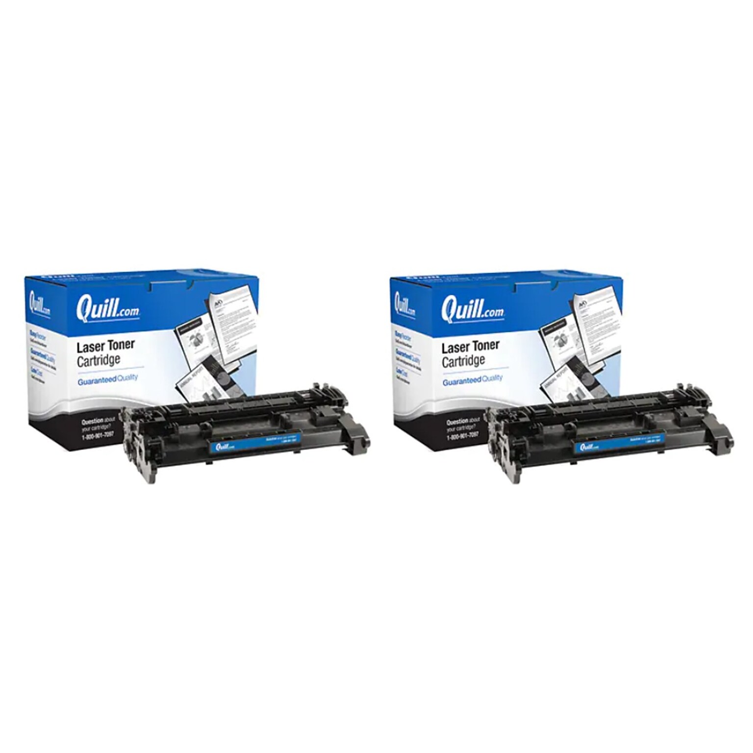 Quill Brand® Remanufactured Black Standard Yield Toner Cartridge Replacement for HP 26A, 2/PK (CF226A) (Lifetime Warranty)