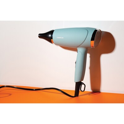 Cosmopolitan Foldable Hair Dryer with Smoothing Concentrator, Blue & Silver (VRD928982382)