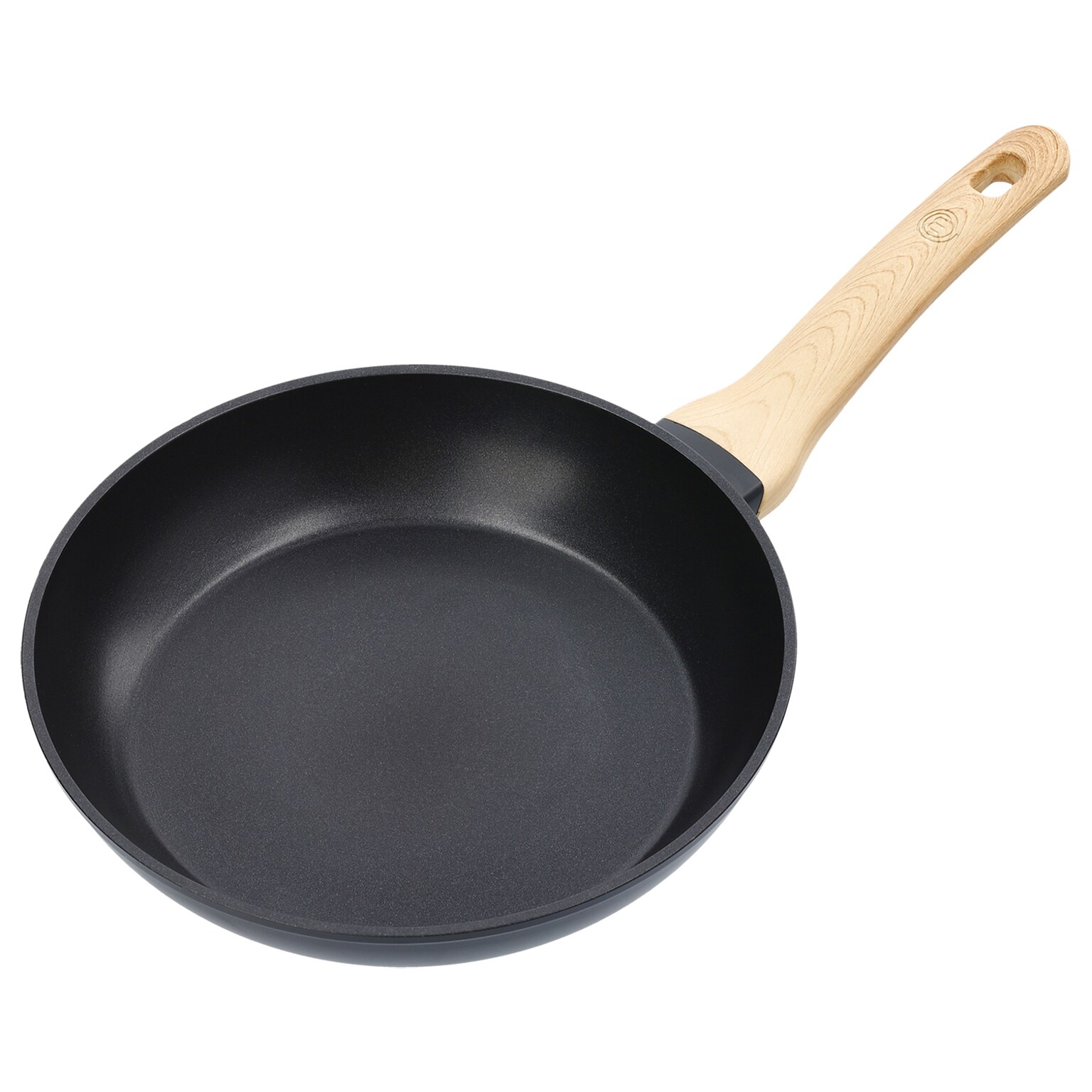 MasterChef Aluminum 8-Inch Frying Pan with Soft-Touch Bakelite Handle, Black, (VRD159102073)