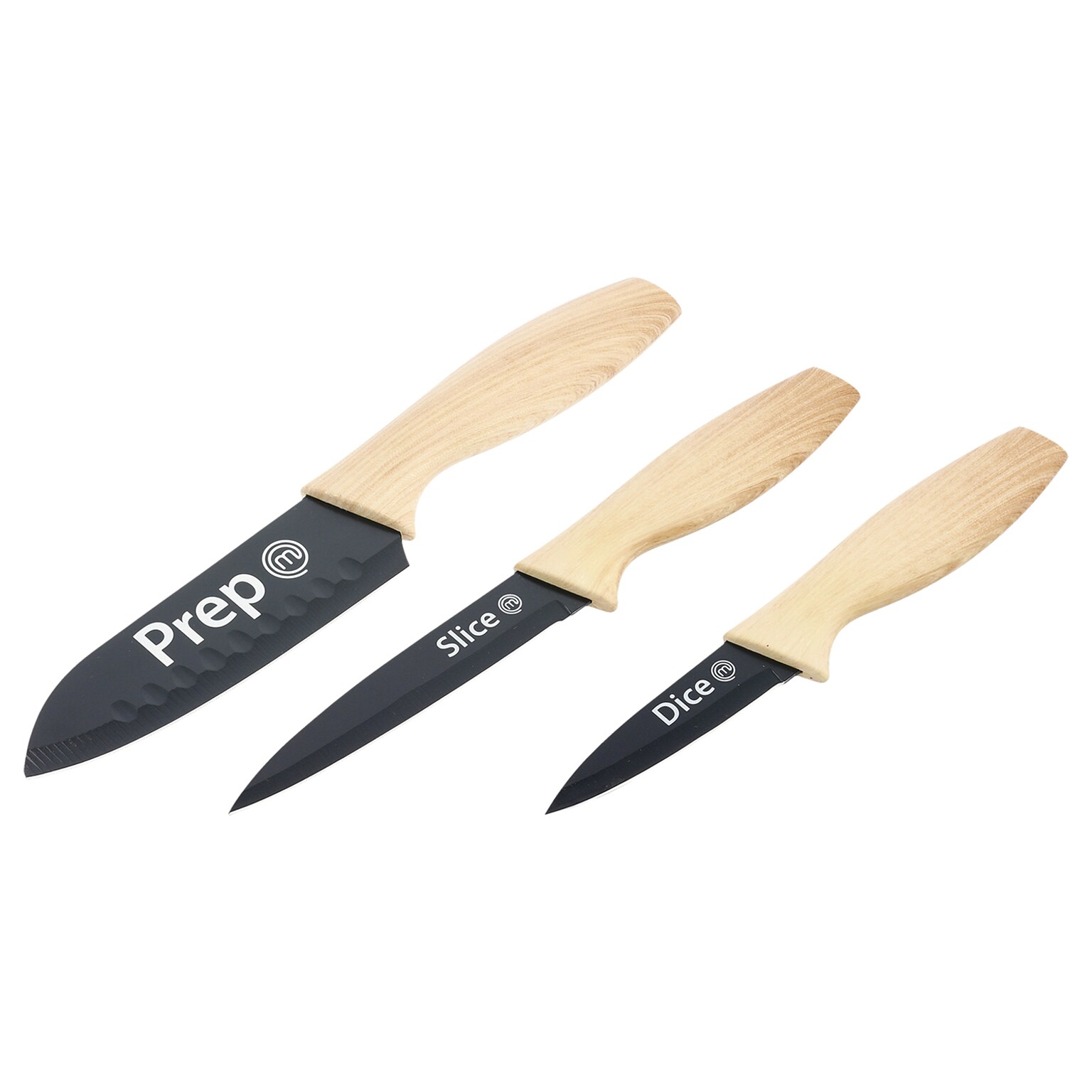 MasterChef VRD259102050 Stainless Steel Knife Set with Ergonomic Handles, 3-Piece