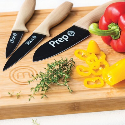 MasterChef VRD259102050 Stainless Steel Knife Set with Ergonomic Handles, 3-Piece