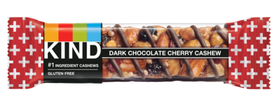 KIND PLUS Gluten Free Dark Chocolate Cherry Cashew Nut Bar, 12 Bars/Box (PHW17250)