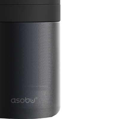 ASOBU Frosty Beer 2 Go Vacuum-Insulated Stainless Steel Can and Bottle Holder, Black (NA-FC2GBK)