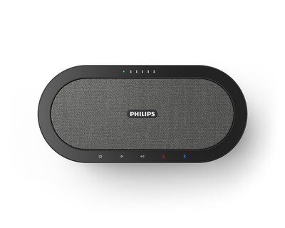 Philips SmartMeeting Bluetooth Speakerphone with Sembly AI Meeting Assistant, Dark Gray (PSE0501)