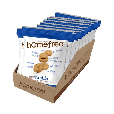 HomeFree Gluten Free Mini Vanilla Cookies, 1.1 oz., 10/Pack (307-00362)