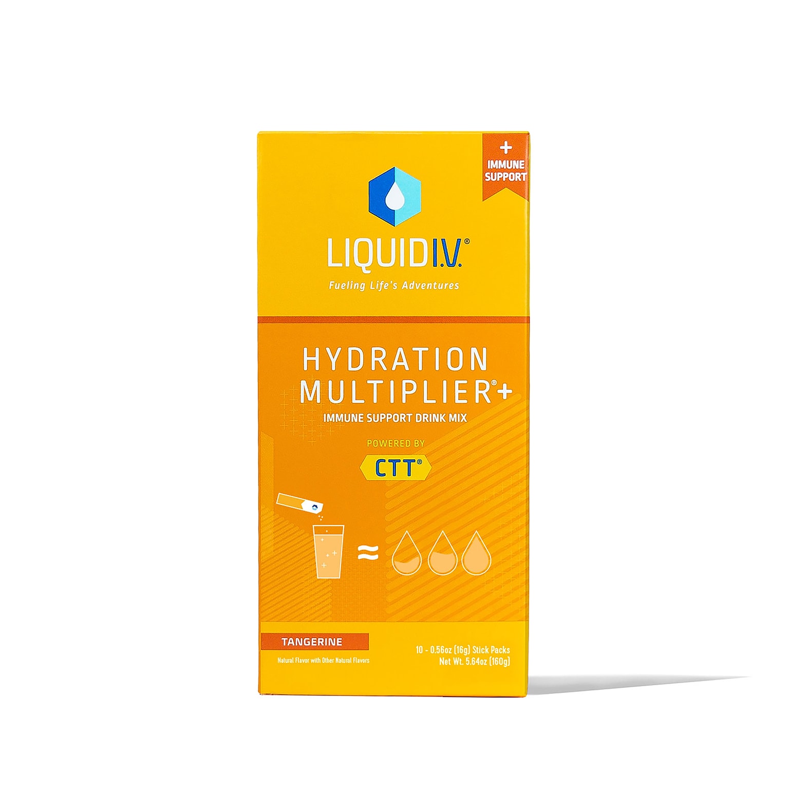 Liquid I.V. Tangerine Powder Drink Mix, 10/Pack (220-02080)