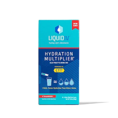 Liquid I.V. Strawberry Powder Drink Mix, 10/Pack (220-02079)