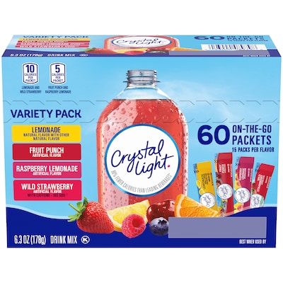 Crystal Light Variety Pack, 60 Ct.