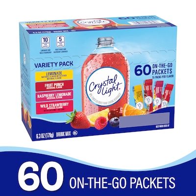 Crystal Light Variety Pack, 60 Ct.