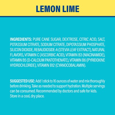 Liquid I.V. Lemon Lime Powder Drink Mix, 10/Pack (220-02077)