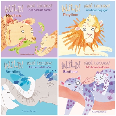 ISBN 9781786287748 product image for Child's Play Wild Bilingual Board Books, Set of 4 (CPYCPW) | Quill | upcitemdb.com