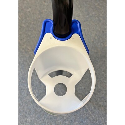 The Pencil Grip Hydro Holdr Clip-On Bottle Holder, White/Blue, 6/Pack (TPG82006)