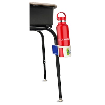 The Pencil Grip Hydro Holdr Clip-On Bottle Holder, White/Blue, 6/Pack (TPG82006)