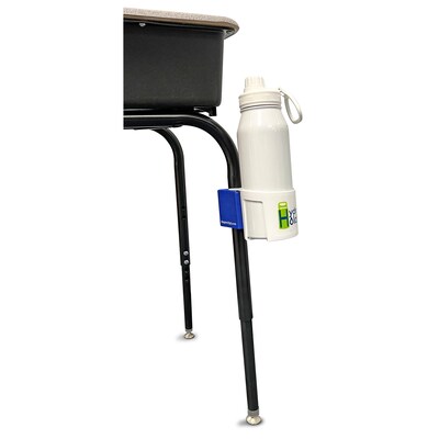 The Pencil Grip Hydro Holdr Clip-On Bottle Holder, White/Blue, 6/Pack (TPG82006)