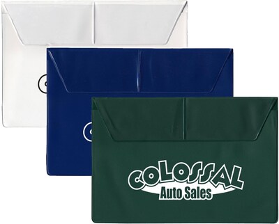 Custom Document Case With Two Pockets On The Flap