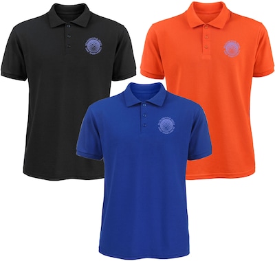 Custom Embroidered Mens 50/50 Polo Shirt