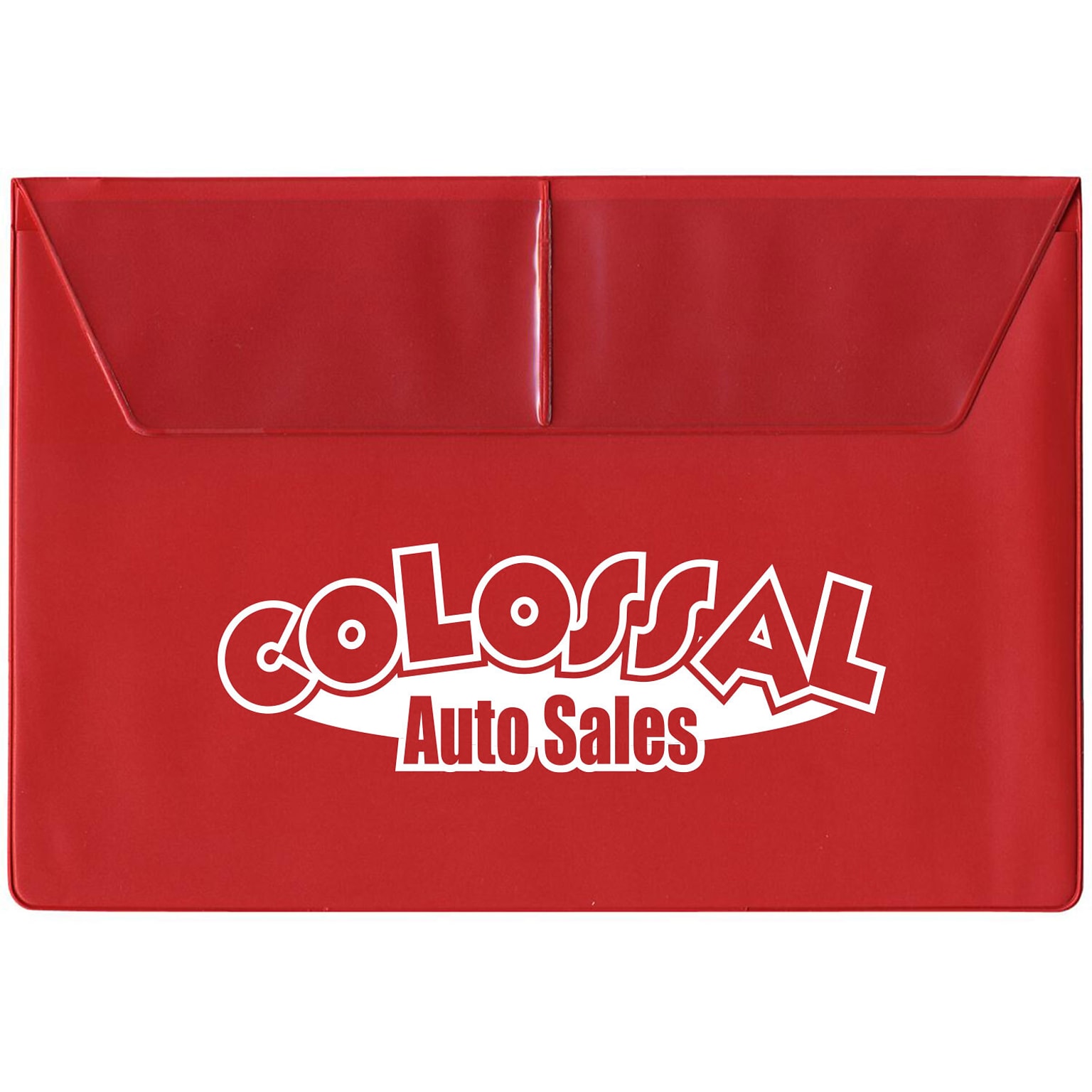 Custom Document Case With Two Pockets On The Flap