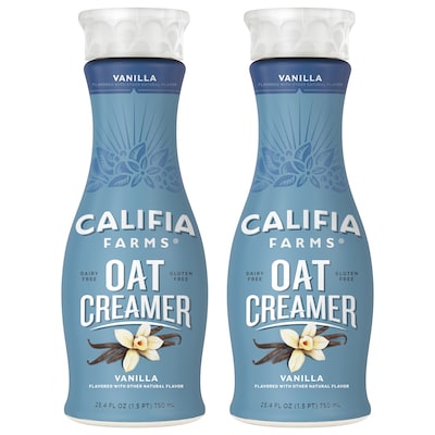 Califia Farms Vanilla Oat Creamer, 25.4 Oz, 2PK