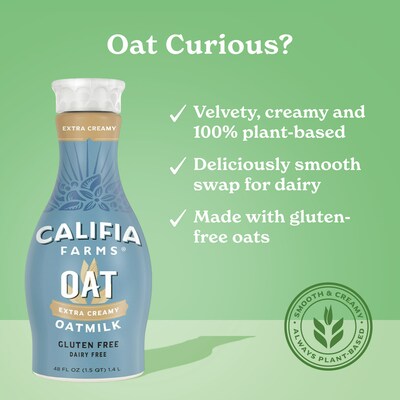 Califia Farms Oatmilk, Original, 48 Oz, 2PK