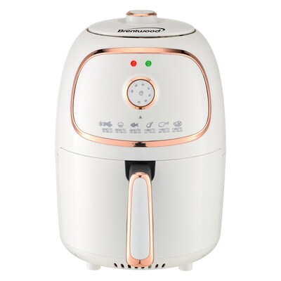 Brentwood 2-Qt. 1,200-Watt Electric Air Fryer with Timer and Temperature Control (White), (AF-202W)