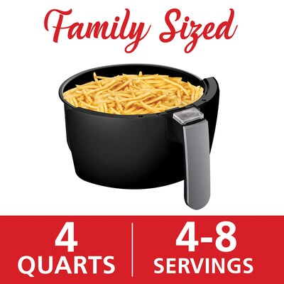 Brentwood 4-Qt. 1,400-Watt Electric Digital Air Fryer, (AF-400DBK)