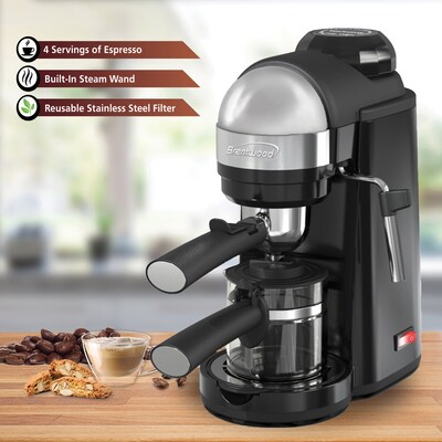 Brentwood Espresso and Cappuccino Maker, Black (GA-135BK)