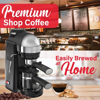 Brentwood Espresso and Cappuccino Maker, Black (GA-135BK)