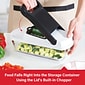 Brentwood Pro Food Chopper and Vegetable Dicer with 6.3-Cup Storage Container and Stainless Steel Blades, (KA-5023BK)