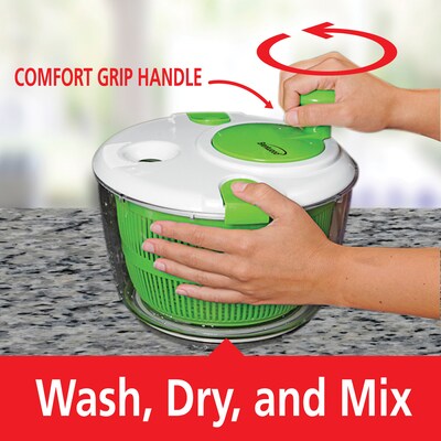 Brentwood Salad Spinner with 5-Qt. Serving Bowl, (KA-5030G)