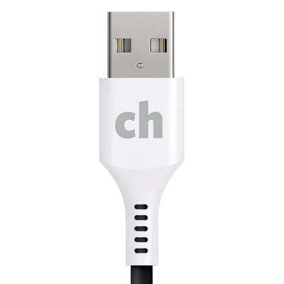 cellhelmet Charge and Sync USB-C to USB-A Round Cable, 3 (CABLE-C-A-3-R-G)