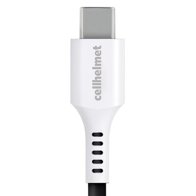 cellhelmet Charge and Sync USB-C to USB-A Round Cable, 6' (CABLE-C-A-6-R-G)