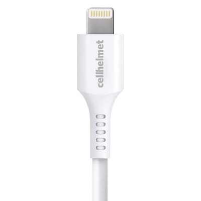 cellhelmet Charge and Sync USB-A to Lightning Round Cable, 10' (CABLE-LIGHT-A-10-R-W)