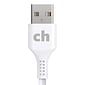 cellhelmet Charge and Sync USB-A to Lightning Round Cable, 10' (CABLE-LIGHT-A-10-R-W)