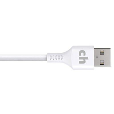 cellhelmet Charge and Sync USB-A to Lightning Round Cable, 3 (CABLE-LIGHT-A-3-R-W)