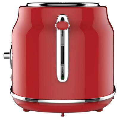 Frigidaire 2-Slice 900-Watt Retro Stainless Steel Toaster (Red), (ETO102-RED)