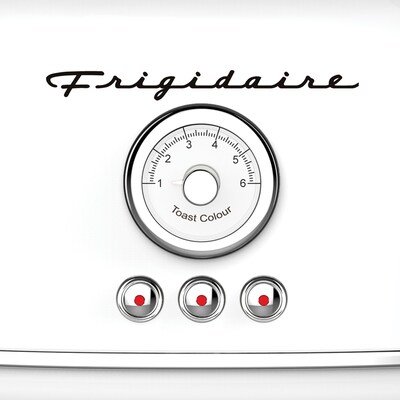 Frigidaire 2-Slice 900-Watt Retro Stainless Steel Toaster (White), (ETO102-WHITE)