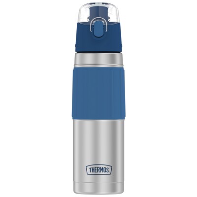 Thermos Stainless Steel Vacuum Insulated Water Bottle, 18 oz., Slate Blue (THR2465SSB6)