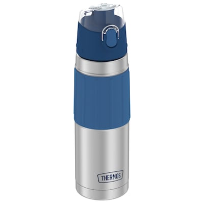 Thermos Stainless Steel Vacuum Insulated Water Bottle, 18 oz., Slate Blue (THR2465SSB6)