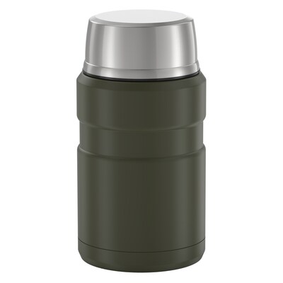 Thermos Stainless Steel Insulated Food Jar, Army Green, 24 oz. (THR3020AGTRI4)