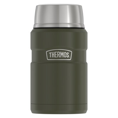 Thermos Stainless Steel Insulated Food Jar, Army Green, 24 oz. (THR3020AGTRI4)