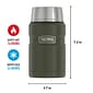 Thermos 24-Ounce Stainless King Vacuum-Insulated Food Jar, Army Green (SK3020AGTRI4)