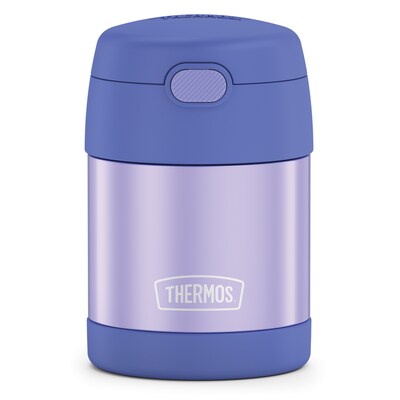 Thermos FUNtainer Stainless Steel Vacuum-Insulated Food Jar, 10-Oz., Purple (THRF3100PU6)