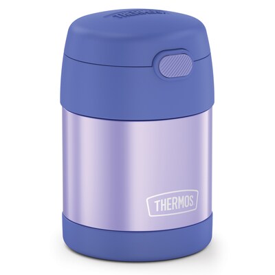 Thermos FUNtainer Stainless Steel Vacuum-Insulated Food Jar, 10-Oz., Purple (THRF3100PU6)
