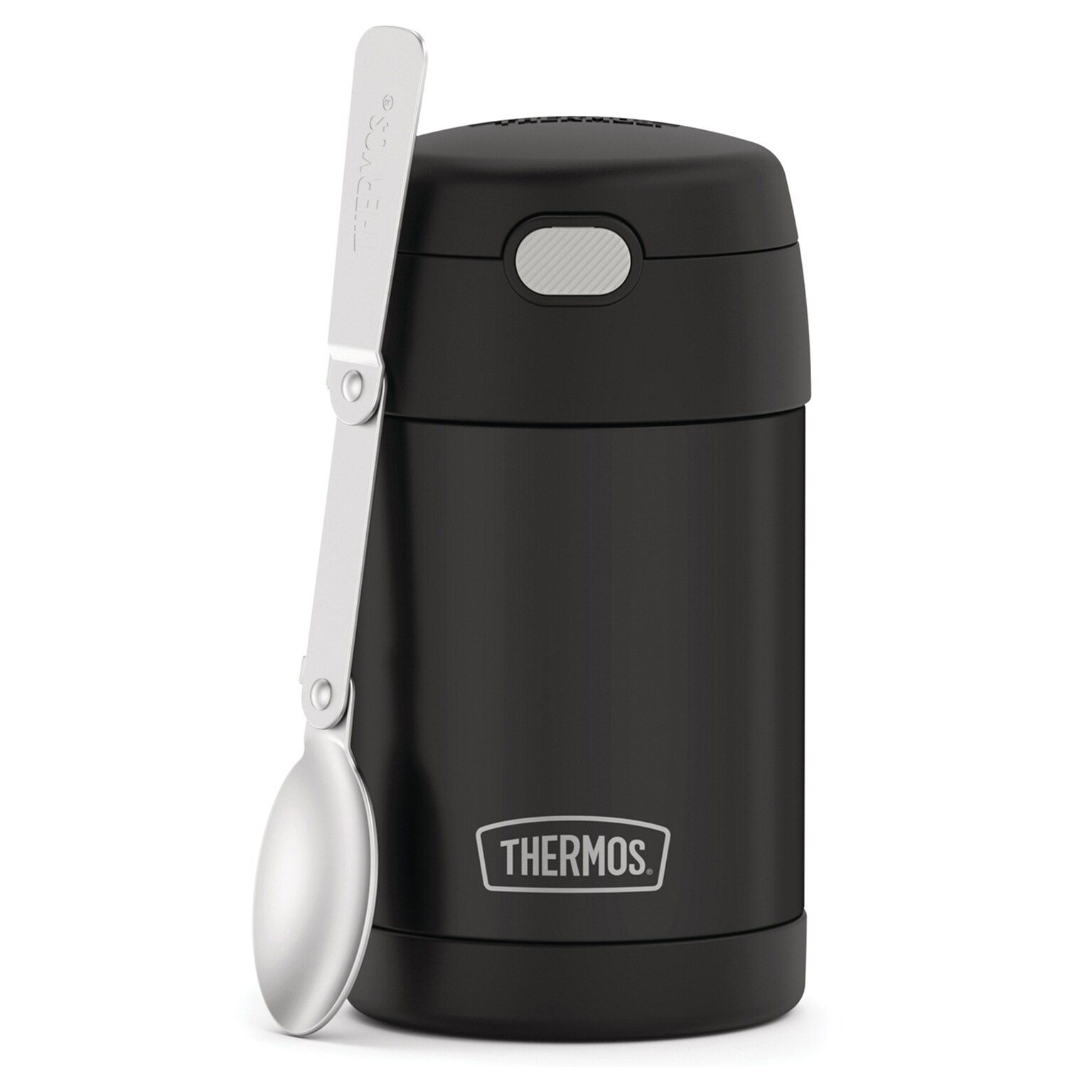 Thermos FUNtainer Stainless Steel Insulated Food Jar, Black Matte, 16 oz. (THRF31101BK6)