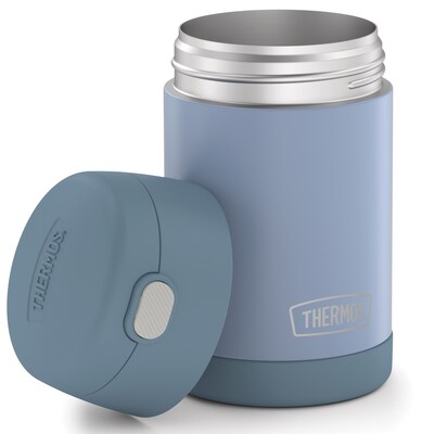 THERMOS FUNTAINER 16 Ounce Stainless Steel Vacuum Insulated Food Jar with  Folding Spoon, Denim Blue