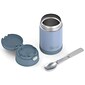 Thermos 16-Ounce FUNtainer Vacuum-Insulated Stainless Steel Food Jar with Folding Spoon, Denim Blue (F31101DB6)