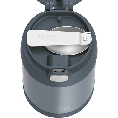 Thermos FUNtainer Stainless Steel Insulated Food Jar, Stone Slate, 16 oz. (THRF31101SL6)