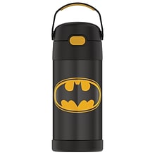 Thermos FUNtainer Vacuum-Insulated Stainless Steel Bottle, 12-Oz., Batman (F4100BM6)